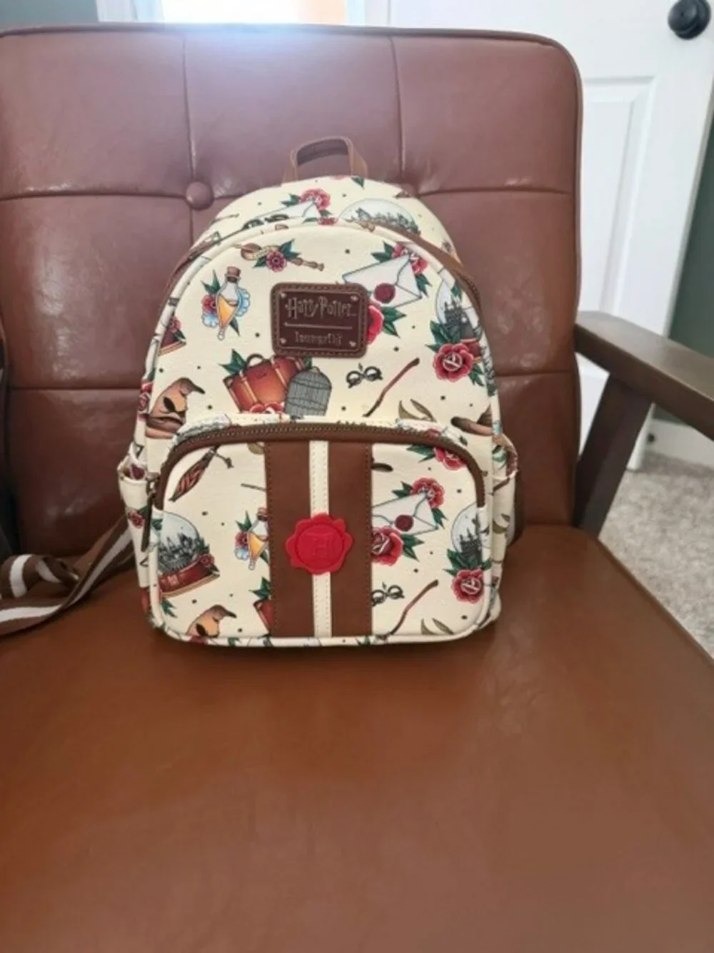 Harry Potter Loungefly Tattoo-Print Mini Backpack